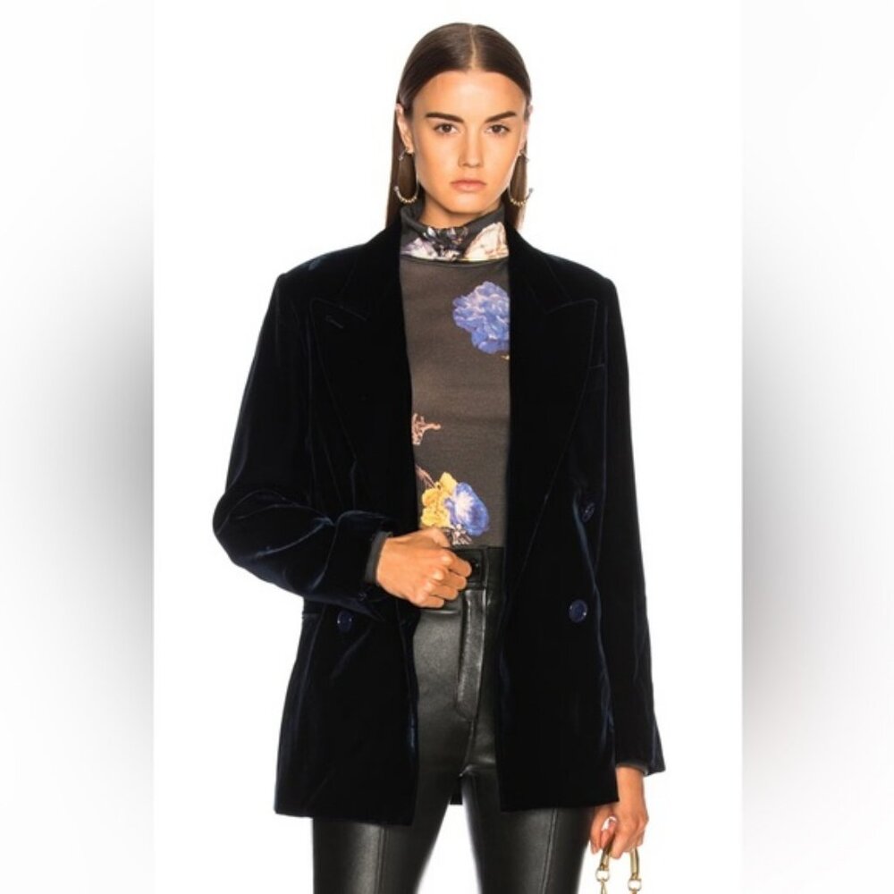 Acne Studios Jara velvet black blazer size 24